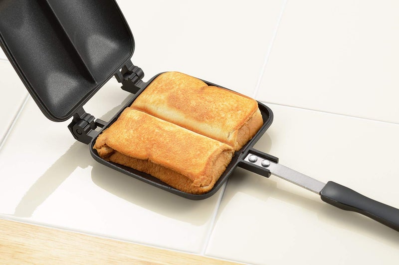 ãƒ¨ã‚·ã‚«ãƒ¯(Yoshikawa) Yoshikawa SJ2703 Hot Sand Maker, For Gas Fire, Hot Double, Full Width 5.5 x Length 13.4 x Height 1.3 inches (14 x 34 x 3.2 cm), Black, Outdoor Camping - Image 5